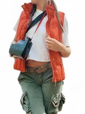 1995 Vintage Esprit | Orange Puffer Vest